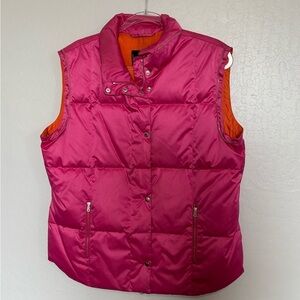Bogner Pink and Orange Quilted Vest. Size 10